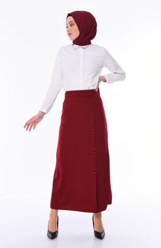 Claret Red Skirt 0414-04