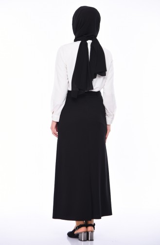 Belted Pencil Skirt 0415-01 Black 0415-01