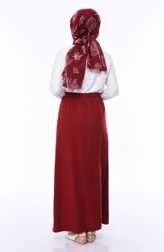 Claret Red Skirt 1125-02