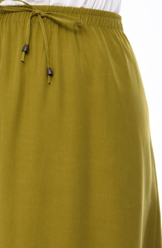 Elastic Waist Skirt 1126A-02 Pistachio Green 1126A-02