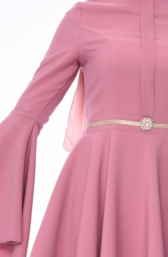 Broşlu Tunik Pantolon İkili Takım 1032-03 Gül Kurusu 1032-03