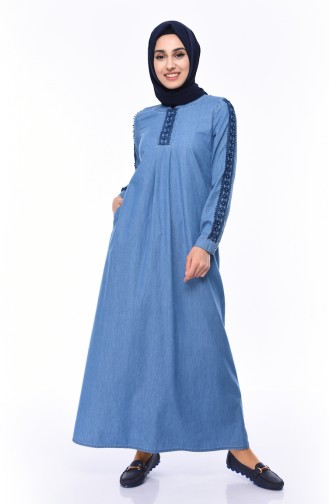 Pearl Jeans Dress 9270-02 Blue Jeans 9270-02