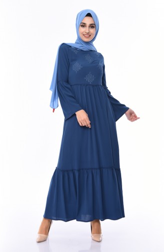 Indigo Hijab Kleider 1191-03