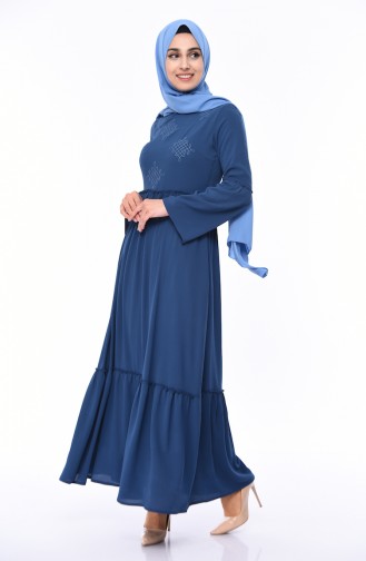 Robe Hijab Indigo 1191-03