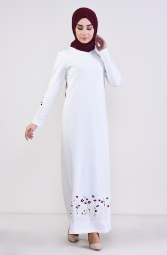 فستان بيج فاتح 2980A-01