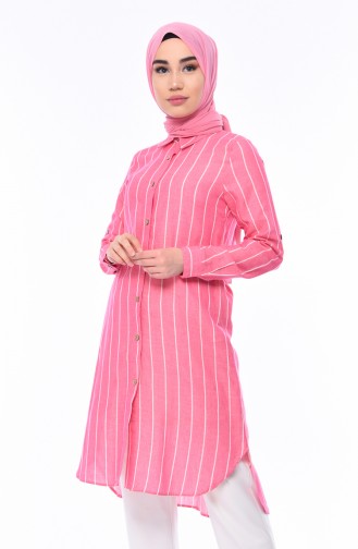 Striped Tunic 5409-06 Pink 5409-06
