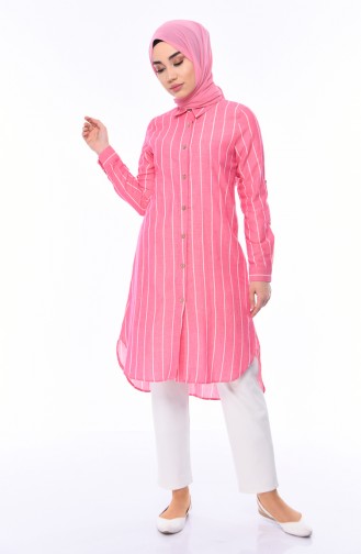 Striped Tunic 5409-06 Pink 5409-06