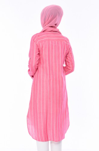 Çizgili Tunik 5409-06 Pembe 5409-06