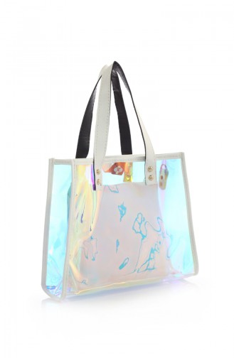 Stilgo Women´s Shoulder Bag VP21Z-02 White Hologram 21Z-02