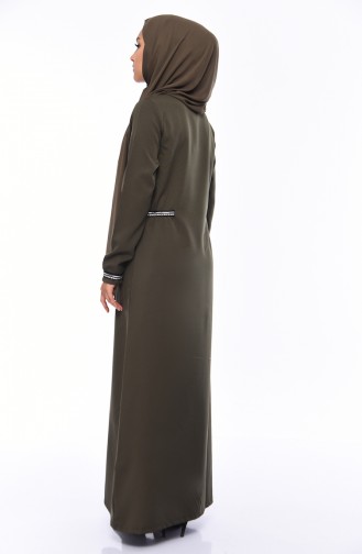 Khaki Abaya 99197-04