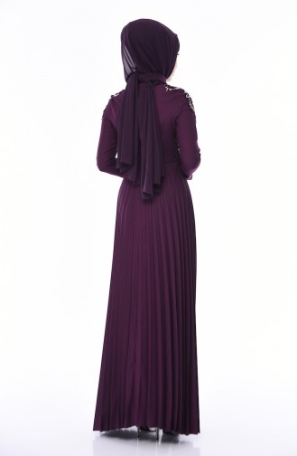 Purple İslamitische Avondjurk 8003-03