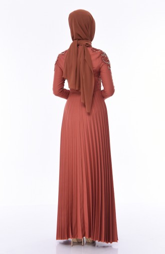 Zwiebelschalen Hijab-Abendkleider 8003-06
