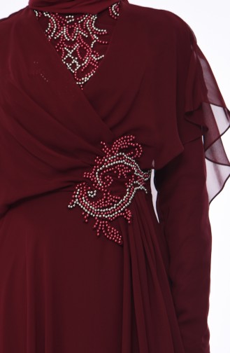 Habillé Hijab Bordeaux 8008-07