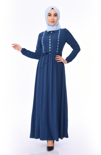 Robe Hijab Indigo 1193-03
