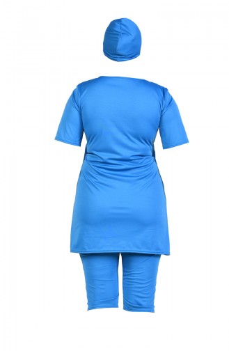 Oil Blue Swimsuit Hijab 0317-06