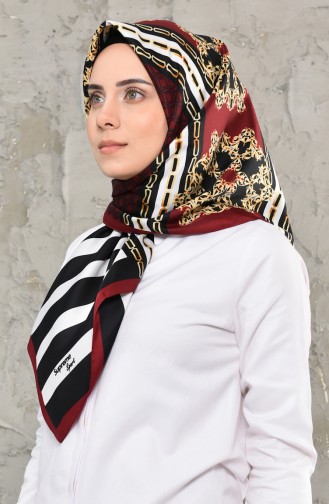 Claret red Hoofddoek 13008-02