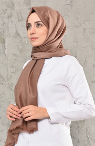 Düz Cotton Şal 19045-30 Karamel