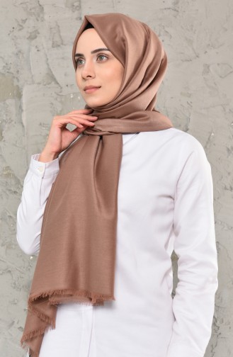 Düz Cotton Şal 19045-30 Karamel