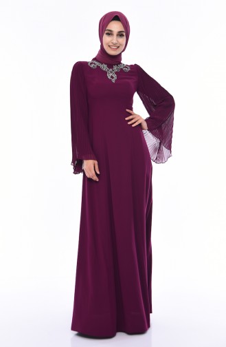 Zwetschge Hijab-Abendkleider 4541-04