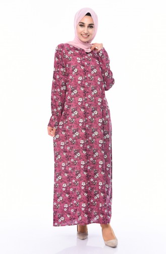 Robe Hijab Plum 4000-01