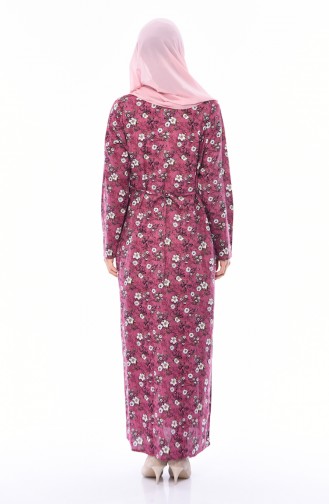 Plum Hijab Dress 4000-01