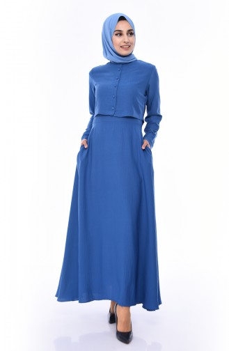 Robe Hijab Indigo 7058-03