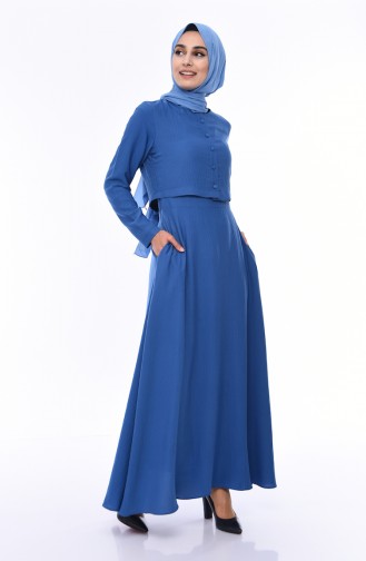 Robe Hijab Indigo 7058-03