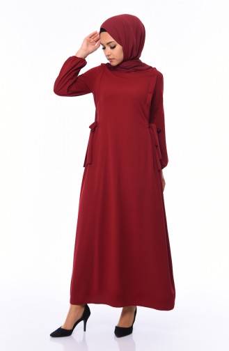فستان أحمر كلاريت 5261-02