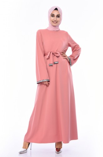 Powder Hijab Dress 5603A-05