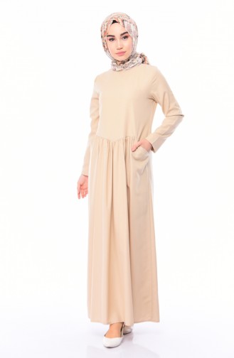 Robe Hijab Beige 3092-07