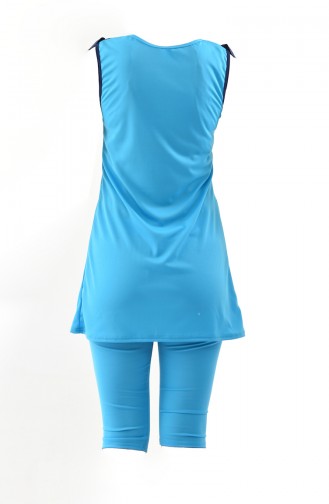 Blue Swimsuit Hijab 0340-03