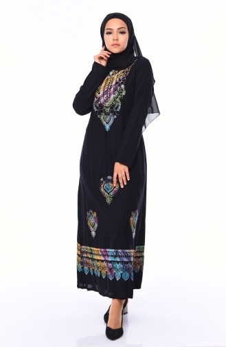 Robe Hijab Noir 4001-01