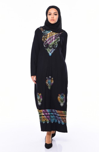 Robe Hijab Noir 4001-01