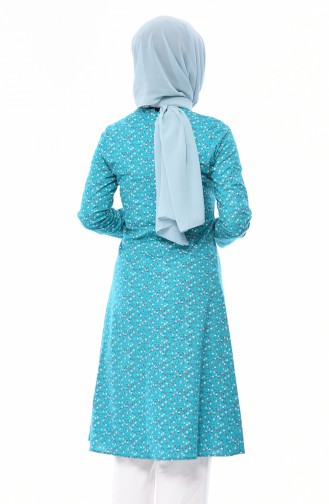 Kuşaklı Tunik 1201-01 Yeşil