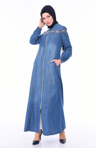 Denim Blue Abaya 5163-01