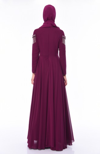 Zwetschge Hijab-Abendkleider 4539-05