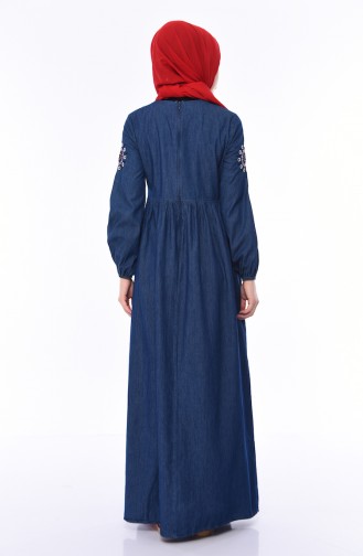 Robe Hijab Bleu Marine 4024-01