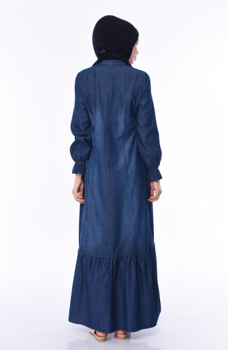 Robe Hijab Bleu Marine 4057-01