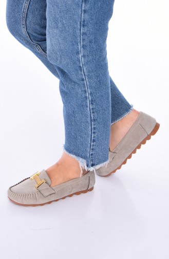 Gray Women`s Flats 2021-01