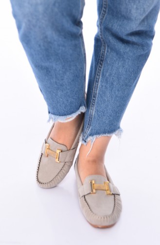 Gray Women`s Flats 2021-01