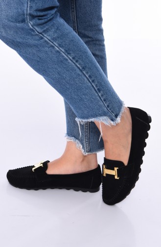 Black Woman Flat Shoe 2021-08