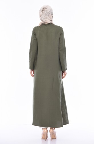 Khaki Abaya 6824-06