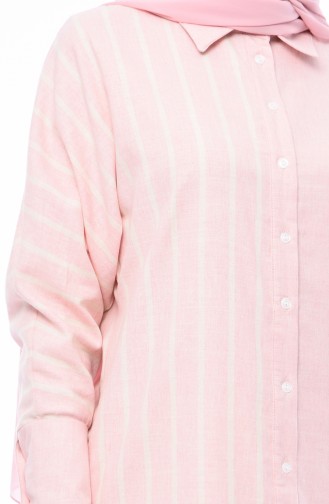Pink Overhemdblouse 9024-05