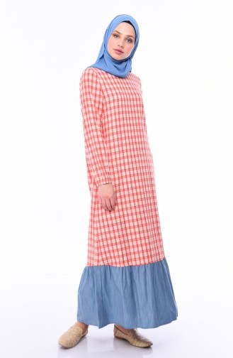 Vermilion Hijab Dress 0492-02