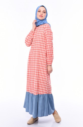 Vermilion Hijab Dress 0492-02