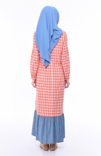 Vermilion Hijab Dress 0492-02