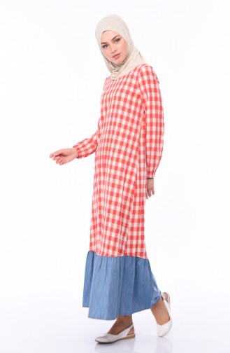 Vermilion Hijab Dress 0492A-01