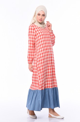 Vermilion Hijab Dress 0492A-01