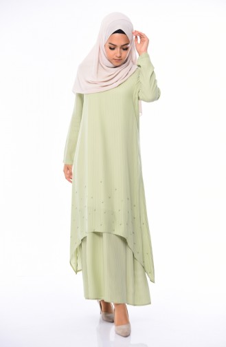 Sea Green Hijab Dress 0505-02