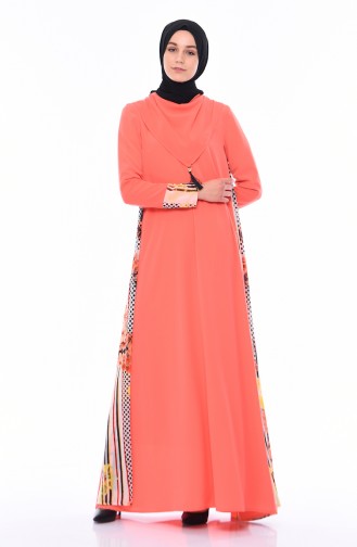 Coral Hijab Dress 6Y4631900-02